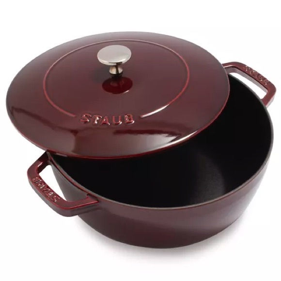 Staub Enameled Cast Iron Essential French Oven, 3/4-Qt, Grenadine